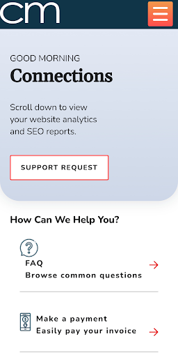 Android application Connections Marketing screenshort
