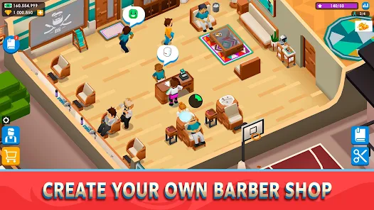 Idle Barber Shop Tycoon - Business Management Game Gameplay