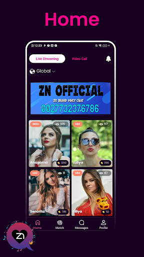 Android application ZN Chat screenshort