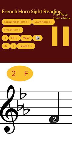French Horn Sight Reading Screen 3