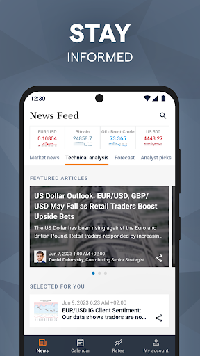 Android application DailyFX: forex news & analysis screenshort