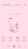 screenshot of Hearty Milk Theme +HOME