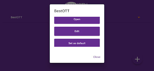 Playlist editor & IPTV Player Screen 2