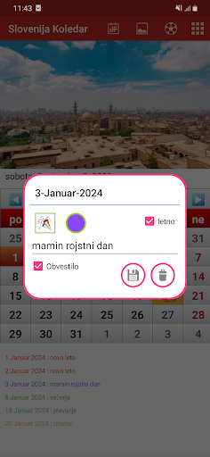 Slovenija Koledar 2024 Screen 2