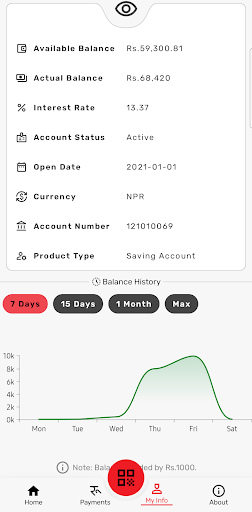 Simrik Smart Banking Screen 3