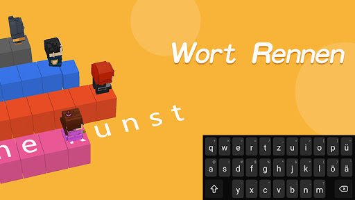 Wort Rennen - Ein Tipp-Rennspiel