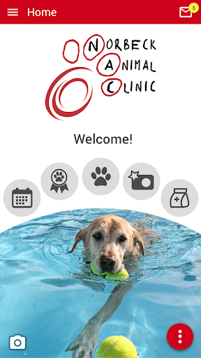 Android application Norbeck Animal Clinic screenshort