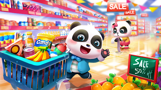 Baby Panda’s Supermarket v8.63.05.00 APK + MOD (Unlimited Money / Gems) 1