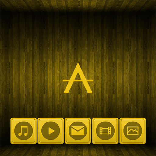 Wooden Icons Yellow XZ Theme