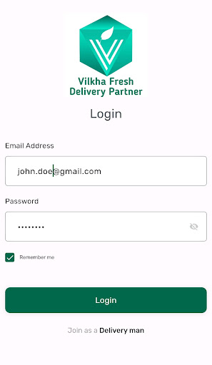 Android application VilkhaFresh Delivery screenshort