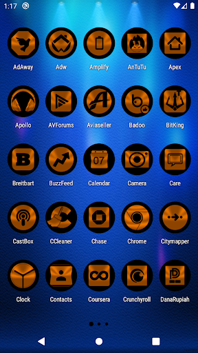 Oreo Orange Icon Pack Screen 2