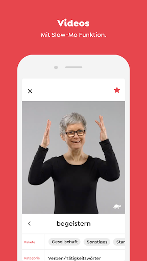 Lina App für Gebärdensprache Screen 2
