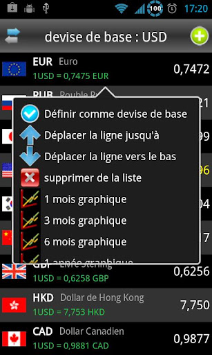 Aperçu de l'application