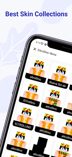Android application Eltrollino Skins for Minecraft screenshort