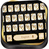 Gold Black Luxury Keyboard icon