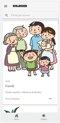 Android application OnMind | Esqueça os Flashcards screenshort