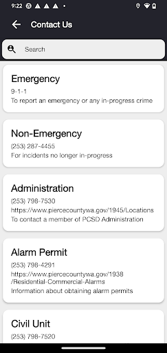 Pierce Co Sheriff’s Dept (WA) Screen 2