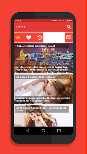 Android application Cancer Fighting Foods - Tips screenshort