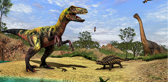Simulador de dinossauro 3d, Dinosaur Sim, jogo de dinossauros pra