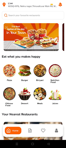Android application FoodMaa Restaurant screenshort