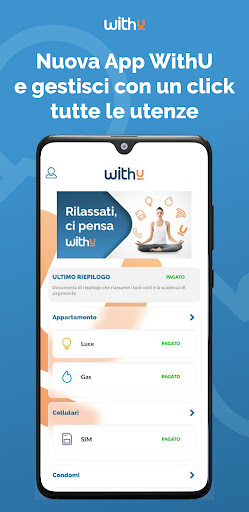 Android application WithU screenshort
