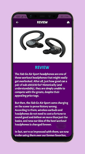 JLab Go Air Sport guide Screen 2