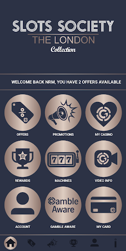 Android application Slots Society London screenshort