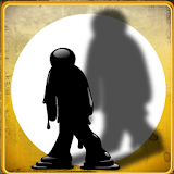 Black shadow adventure run icon