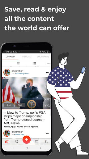 Android application NewsPlug: share breaking news screenshort