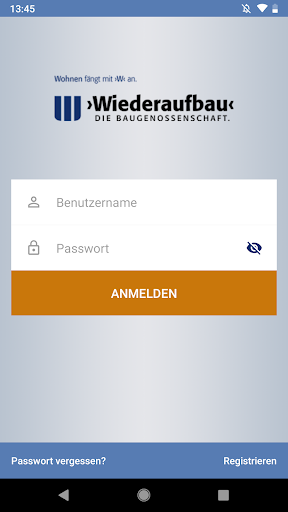 Android application ›meineWiederaufbau‹ screenshort