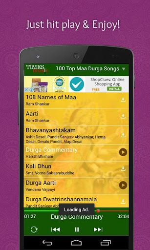 100 Maa Durga Hindi Bhajans Screen 3