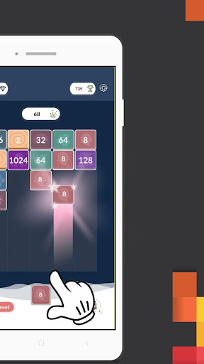 Screenshot of Doubles: Merge Number Blocks