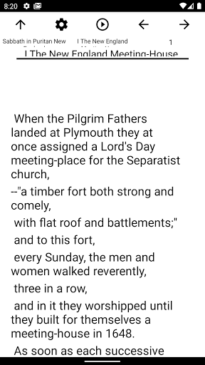 Book, Sabbath in Puritan New E Screen 2
