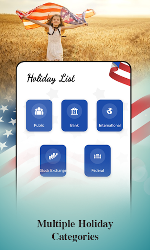 USA Holidays Calendar