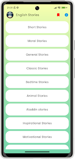 Android application English Stories Offline screenshort