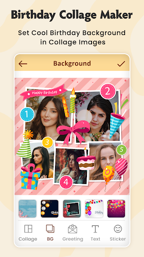Birthday Photo Collage Maker Screen 2