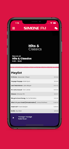 Android application Simone FM screenshort