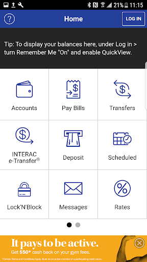 Android application Provincial Credit Union screenshort
