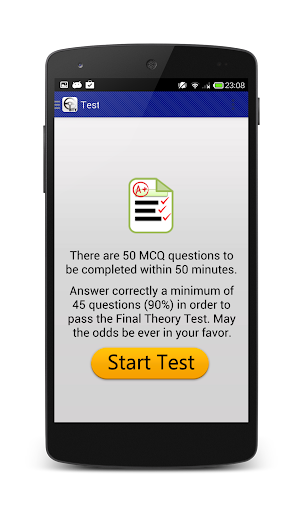 Android application Basic Theory Test Learner PRO screenshort