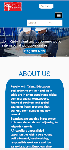 Android application REdy Talent screenshort