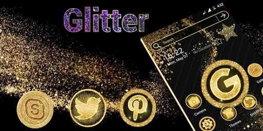 Screenshot of Glitter Launcher Theme