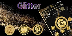 screenshot of Glitter Launcher Theme