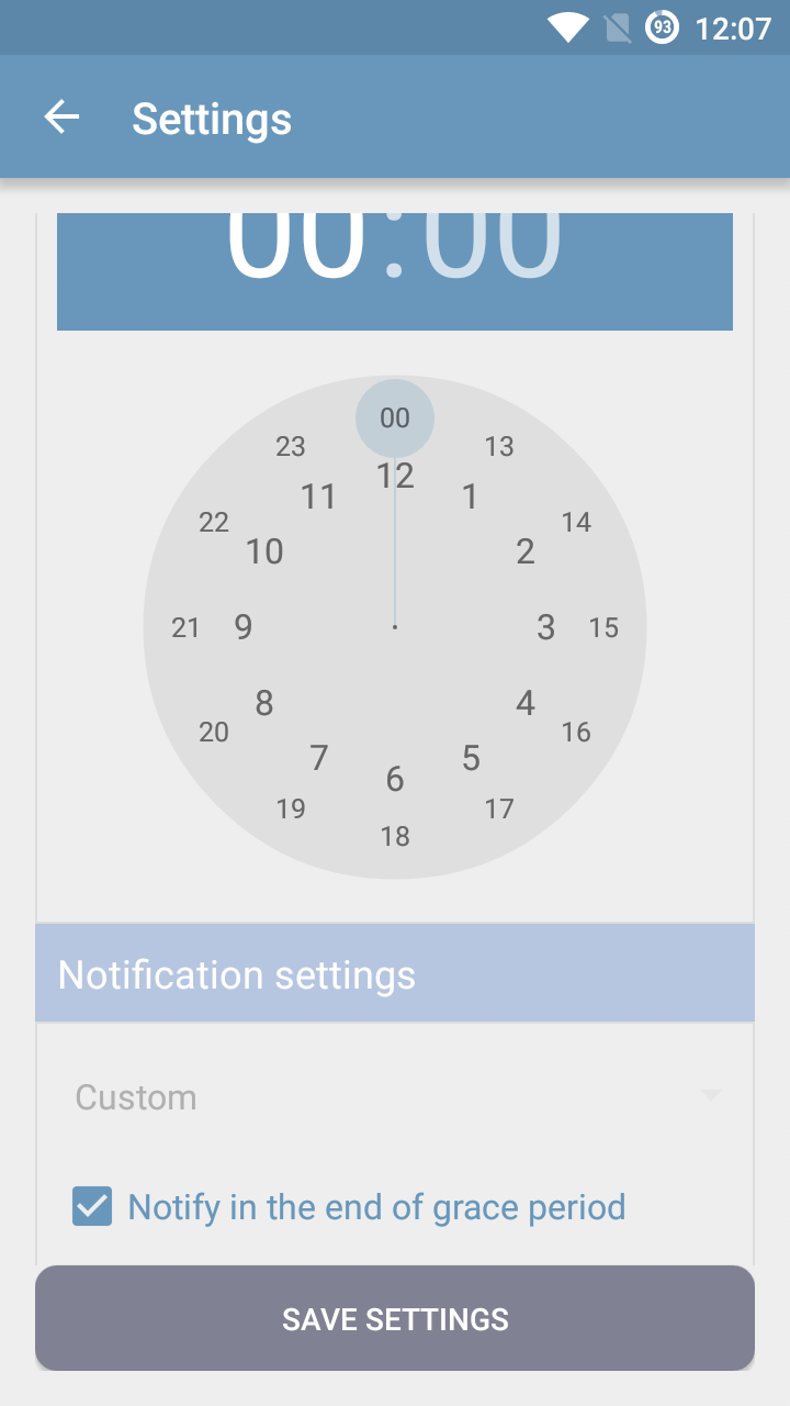 Android application Credit Card Alarm screenshort