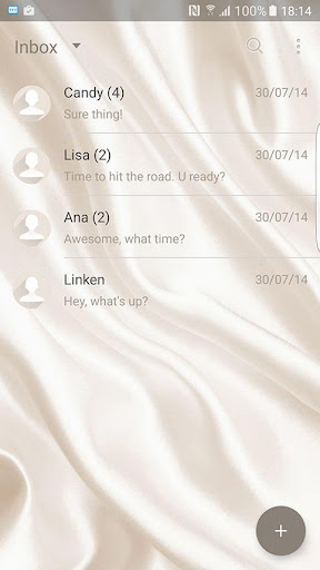 Silky skin (Next SMS) Screen 2