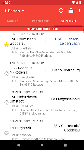 HSG Sulzbach/Leidersbach Screen 2