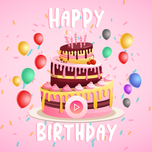 Birthday Stickers Animated GIF logo