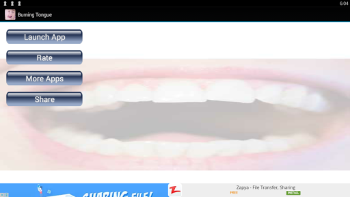 Android application Burning Tongue Home Remedies screenshort
