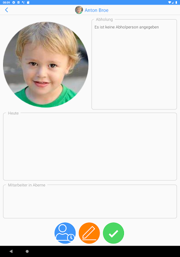 Android application Børn Check-in screenshort