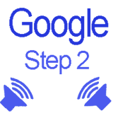 Speak code for Google 2-step icon
