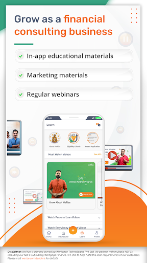 WeRize Partner App: Agent/DSAs Screen 3